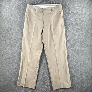 FootJoy Golf Pants Mens 36x30 Khaki Beige Athletic Fit Stretch Straight Flex FJ